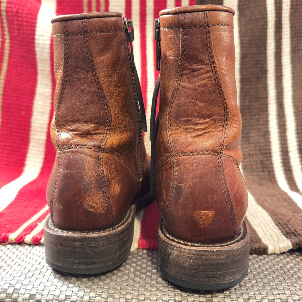 Freebird Women’s MANCHESTER Leather Lace-Up Zippered Booties - Size 9 - Picture 6 of 11